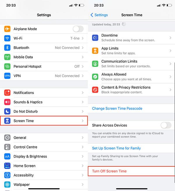 Come disattivare Screen Time su iPhone e Mac