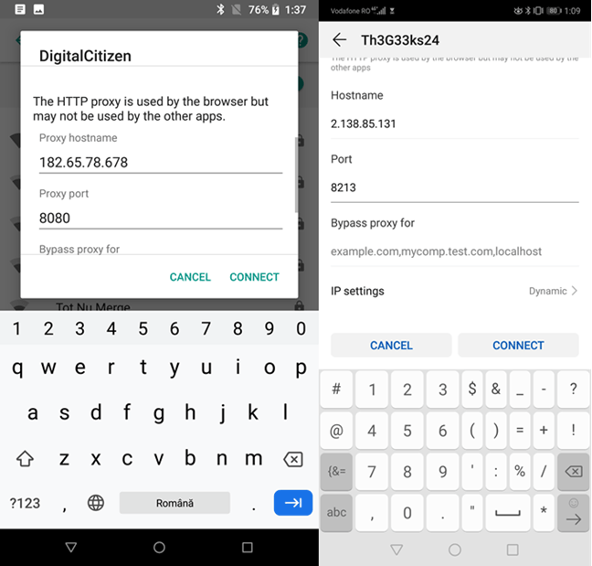 Come configurare un server proxy per Wifi su Android