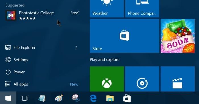 Comment désactiver les suggestions de téléchargement d'applications dans le menu Démarrer de Windows 10 ?