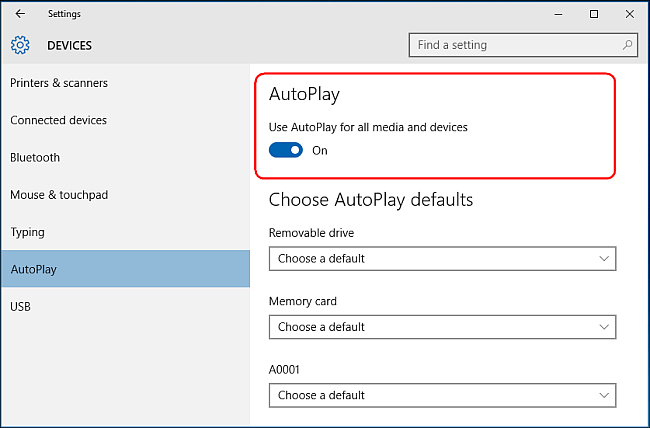 Comment activer et désactiver la lecture automatique dans Windows 10