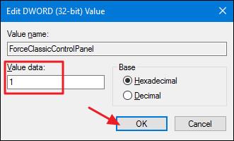 Windows コンピュータのコントロール パネルのデフォルトの表示を変更する