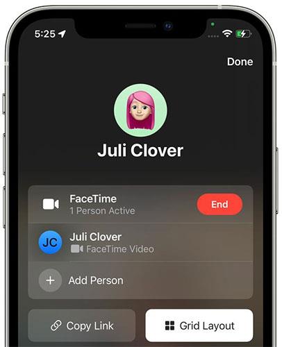 Nouvelles fonctionnalités de FaceTime sur iOS 15