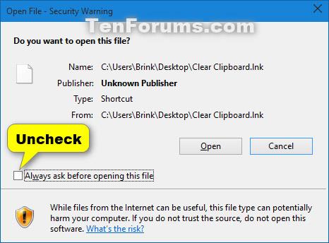 Come sbloccare i file in Windows 10