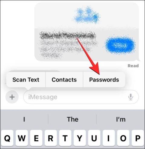 如何在 iPhone 訊息中傳送帳號密碼