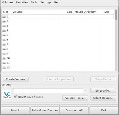 VeraCrypt を使用して USB を暗号化する手順