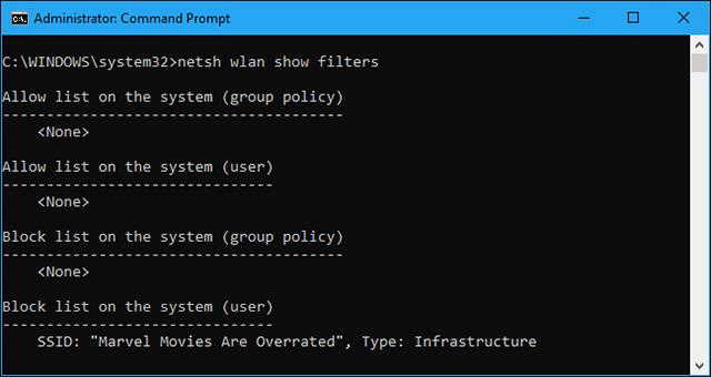 Comment empêcher les réseaux Wi-Fi à proximité d'apparaître sous Windows