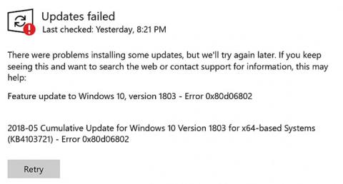 Windows 업데이트 설치 시 오류 0x80d06802를 수정하는 방법