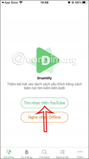 如何在 iPhone 螢幕關閉時使用 Drumtify 收聽 YouTube 音樂