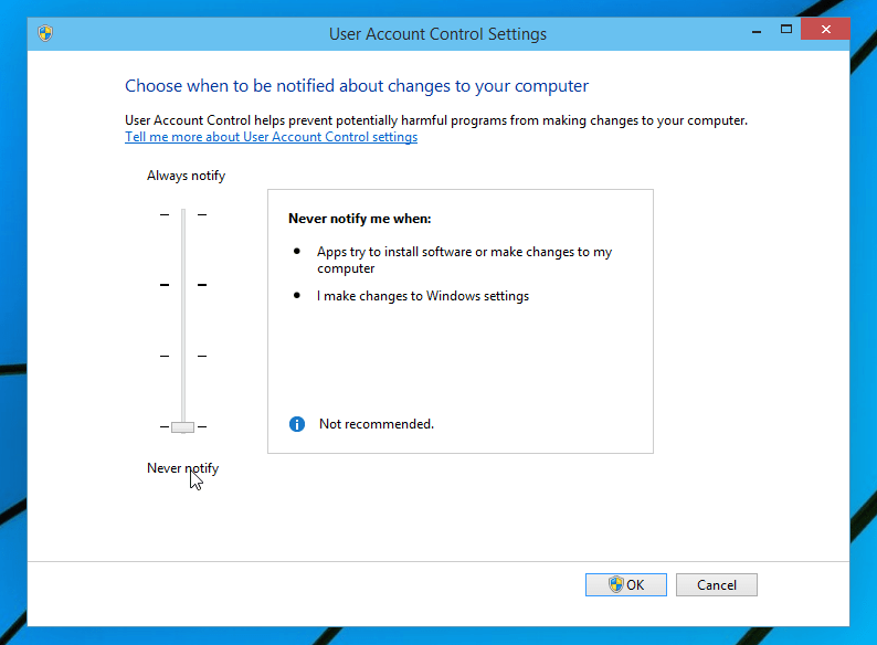 Instructions pour activer et désactiver l'UAC sous Windows 10