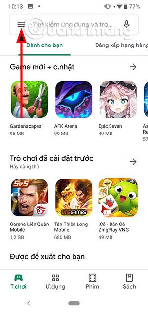 Come cambiare account Google Play su Android