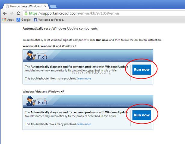 Correction d'une erreur manquante du service Windows Update ou du service BITS sur le service Windows