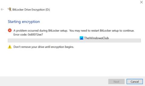 Windows 10에서 BitLocker를 설치할 수 없는 오류를 해결하는 방법