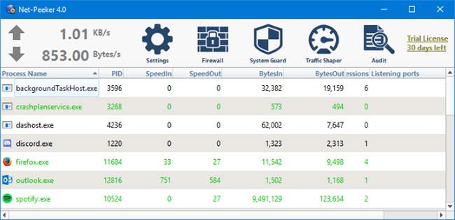 Überwachen und sparen Sie die Internetkapazität unter Windows 10