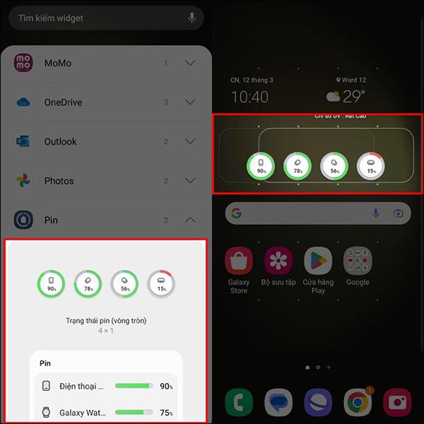 Comment installer le widget de notification de batterie d'appareil sans fil sur Samsung