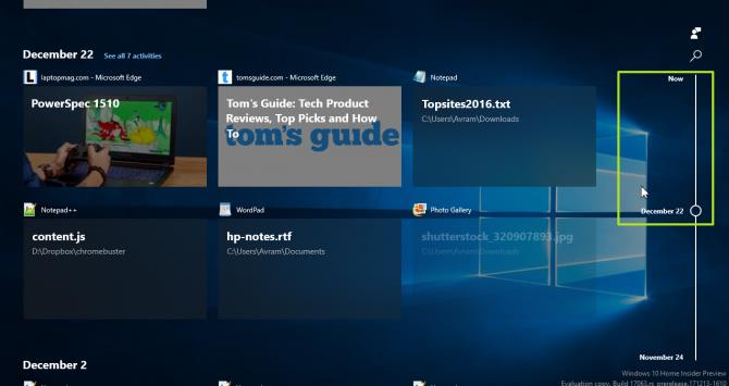 So verwenden Sie die Timeline-Funktion unter Windows 10