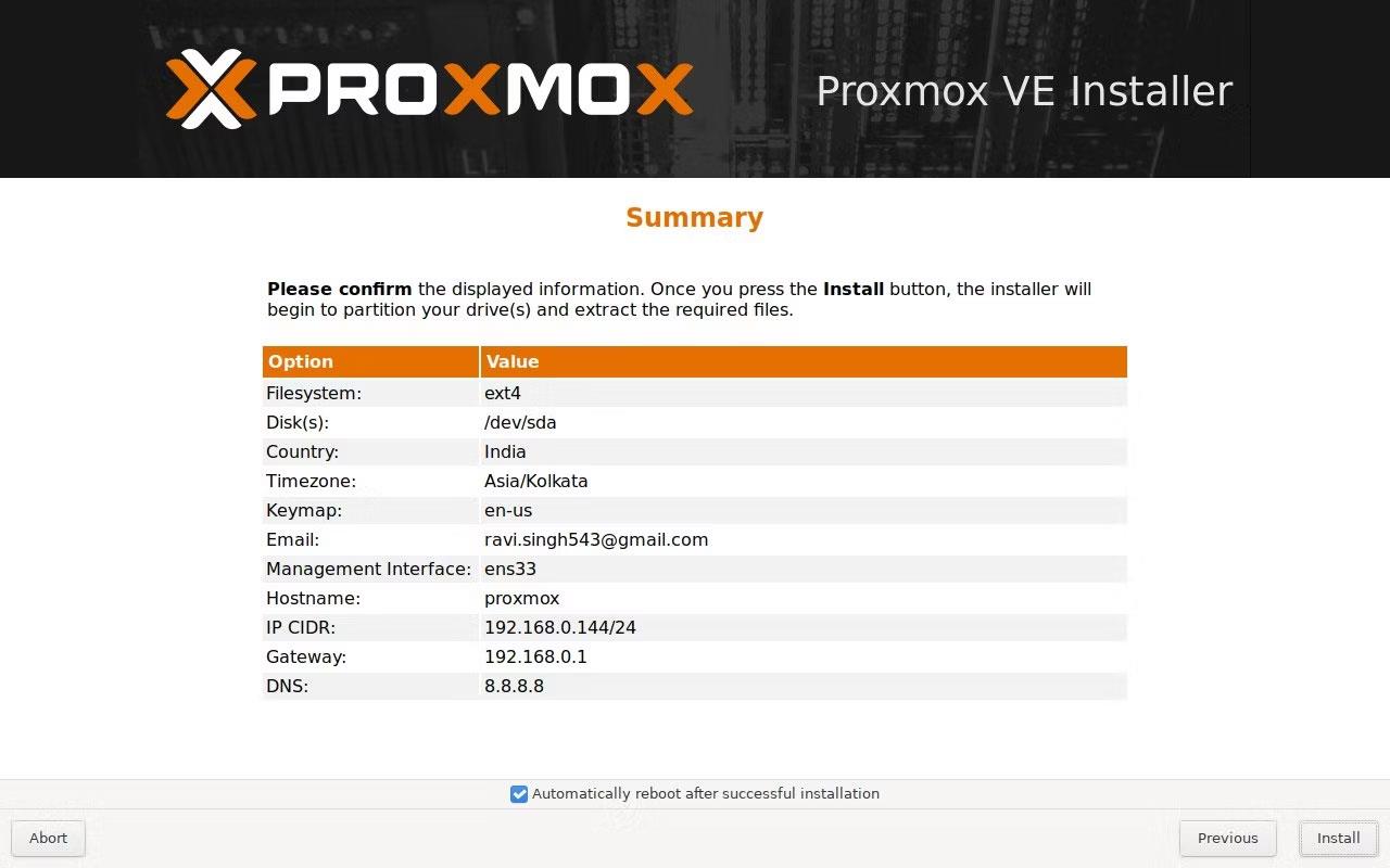 Comment installer Proxmox sur un PC Intel NUC ou x86