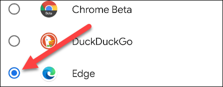 Android에서 Microsoft Edge를 기본 브라우저로 설정하는 방법