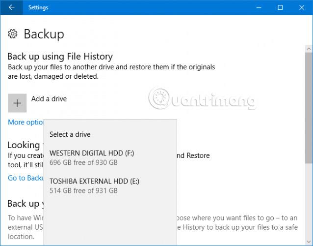 Come eseguire il backup delle e-mail di Outlook utilizzando Cronologia file su Windows 10