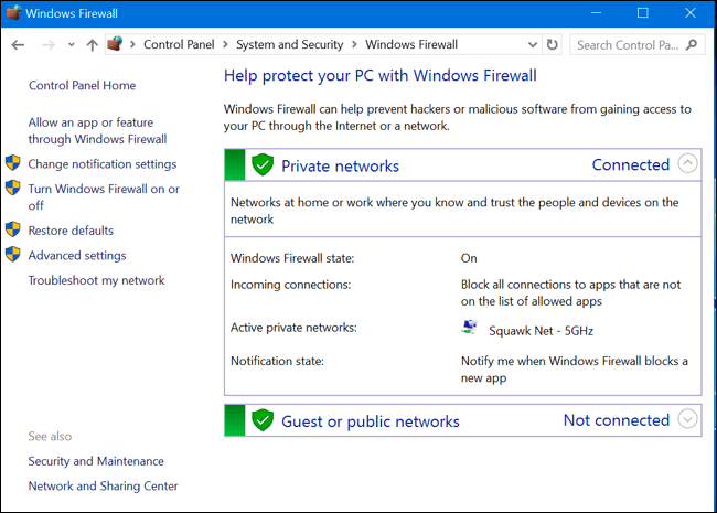 In cosa differiscono la rete privata e la rete pubblica su Windows?