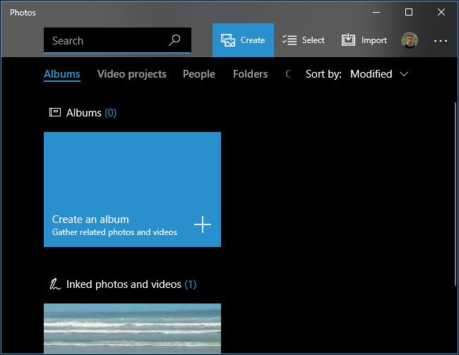 Comment activer le mode sombre dans l'application Photos sous Windows 10