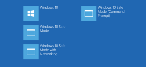 Istruzioni per inserire la modalità provvisoria nel menu di avvio standard su Windows 8 e 10