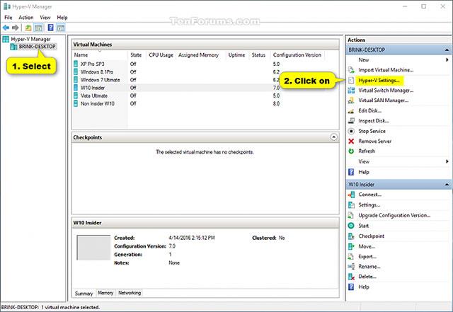 Come modificare la directory predefinita per l'archiviazione delle macchine virtuali Hyper-V in Windows 10