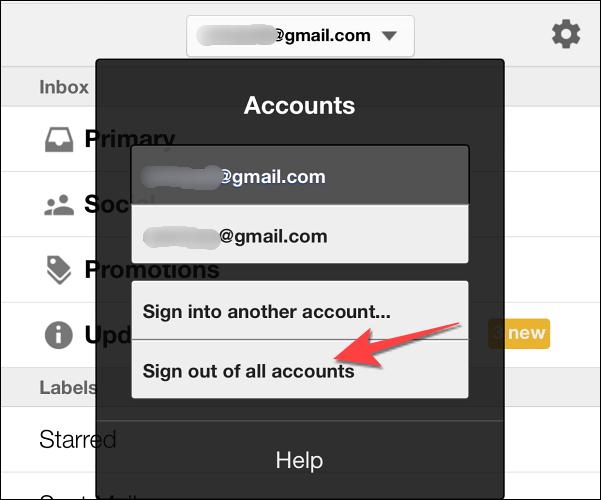 Riepilogo dei modi per eliminare l'account Gmail da iPhone e iPad