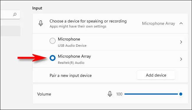 Comment choisir le microphone sur Windows 11