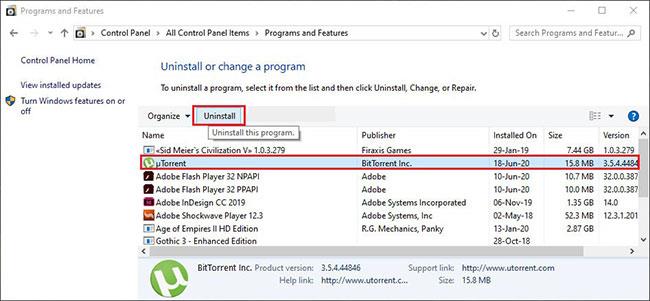 uTorrent를 제거하는 방법