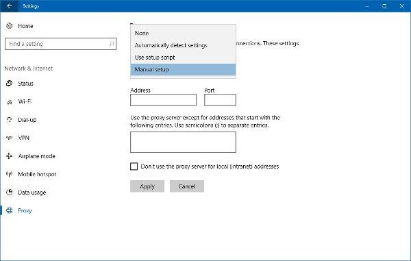 Instructions pour masquer l'adresse IP