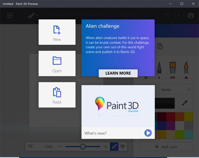 Comment installer Paint 3D Windows 10 sans le programme Windows Insider