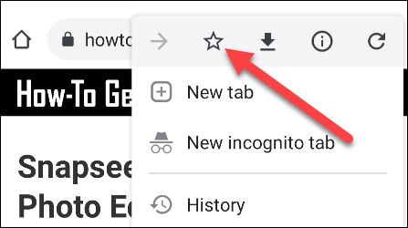 Instructions pour activer la « Liste de lecture » sur Google Chrome Android