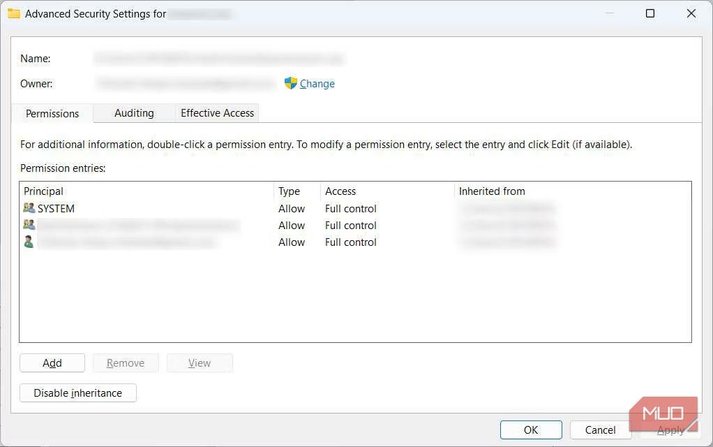 Come risolvere l'errore La voce di controllo dell'accesso è danneggiata su Windows