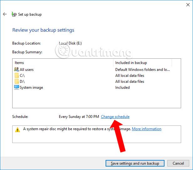 Come eseguire il backup automatico su Windows 10