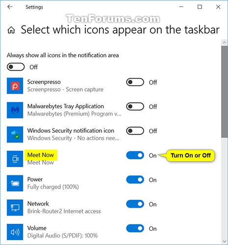 So fügen Sie das Symbol „Jetzt treffen“ zur Taskleiste in Windows 10 hinzu bzw. entfernen es