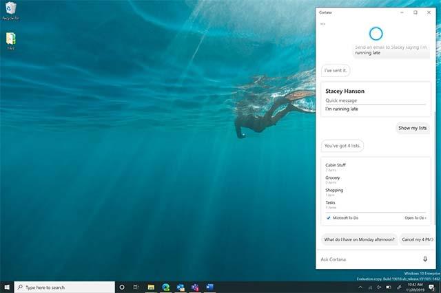 Notevoli modifiche a Cortana sul nuovo Windows 10