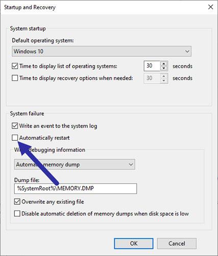 So aktivieren/deaktivieren Sie die automatische Neustartfunktion, wenn in Windows 10 ein BSOD-Fehler auftritt