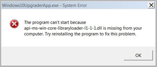Comment corriger l'erreur api-ms-win-core-libraryloader-l1-1-1.dll manquant