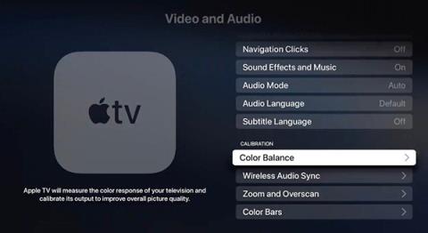IPhone에서 Apple TV 색상 균형을 조정하는 방법