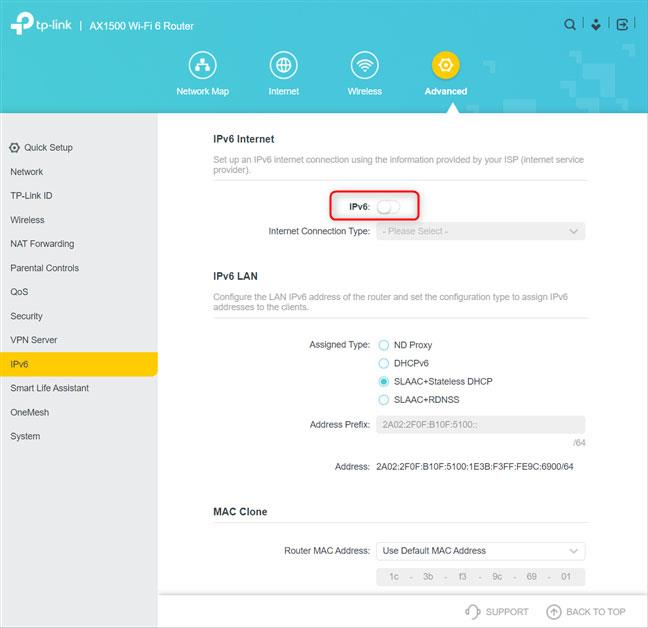 Comment activer IPv6 sur le routeur TP-Link WiFi 6