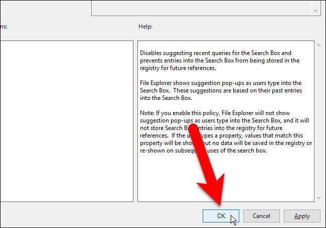 Deaktivieren Sie den Suchverlauf im Windows-Datei-Explorer