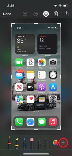 IPhone 스크린샷의 특정 위치를 확대하는 방법