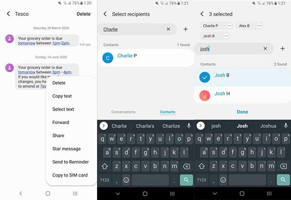 Come inoltrare messaggi su Android