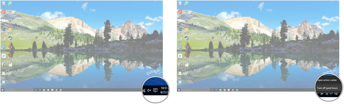 Istruzioni per configurare la funzionalità Ore tranquille su Windows 10