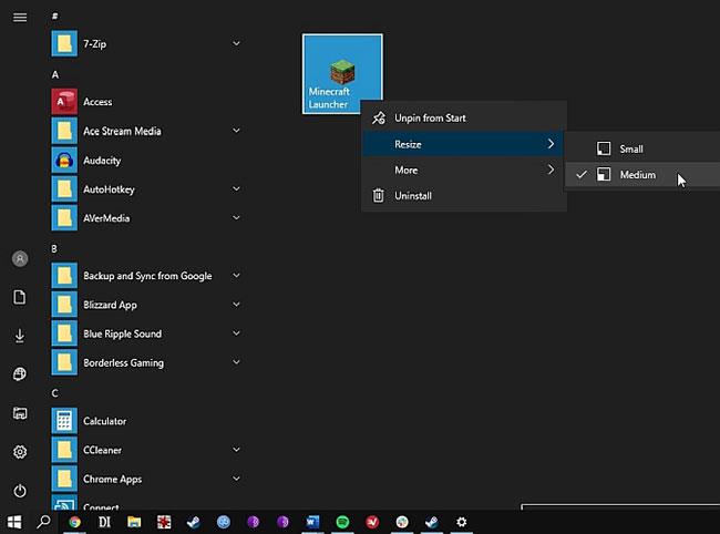 Come personalizzare i riquadri nel menu Start di Windows