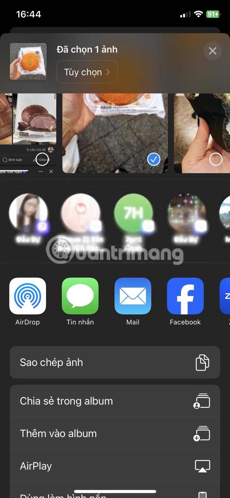 Comment désactiver les lignes de contact suggérées dans Share Sheet sur iPhone