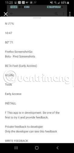 So verwenden Sie ScreenshotGo von Firefox für Android