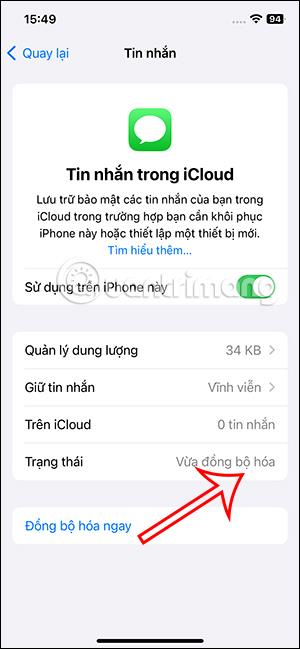 iPhone에서 iCloud에 메시지를 동기화하는 방법에 대한 지침