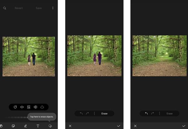 Come eliminare oggetti nelle foto sui telefoni Samsung