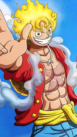 Fond d'écran Luffy Gear 5, fond d'écran Luffy God Nika